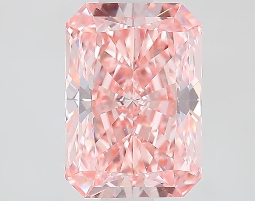1.51 Ct. Fancy Vivid Pink Radiant Lab Grown Diamond