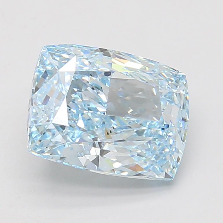 3.43 Ct. Fancy Intense Blue Cushion Lab Grown Diamond