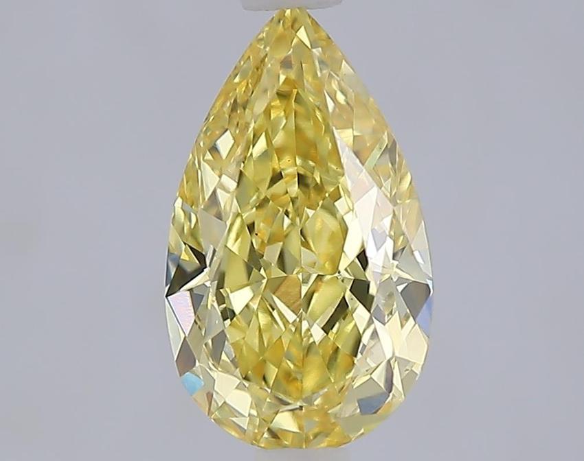 1.61 Ct. Fancy Vivid Yellow Yellow Pear Lab Grown Diamond