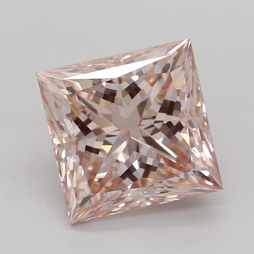 1.59 Ct. Fancy Brownish Pink Princess Lab Grown Diamond