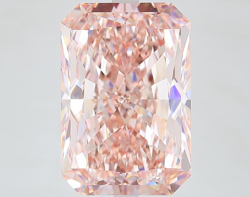 9.56 Ct. Fancy Intense Pink Radiant Lab Grown Diamond