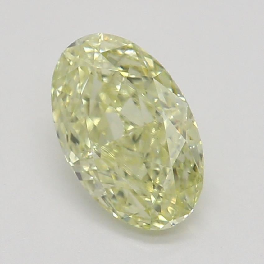 0.51 Ct. Fancy Light Yellow Oval Diamond