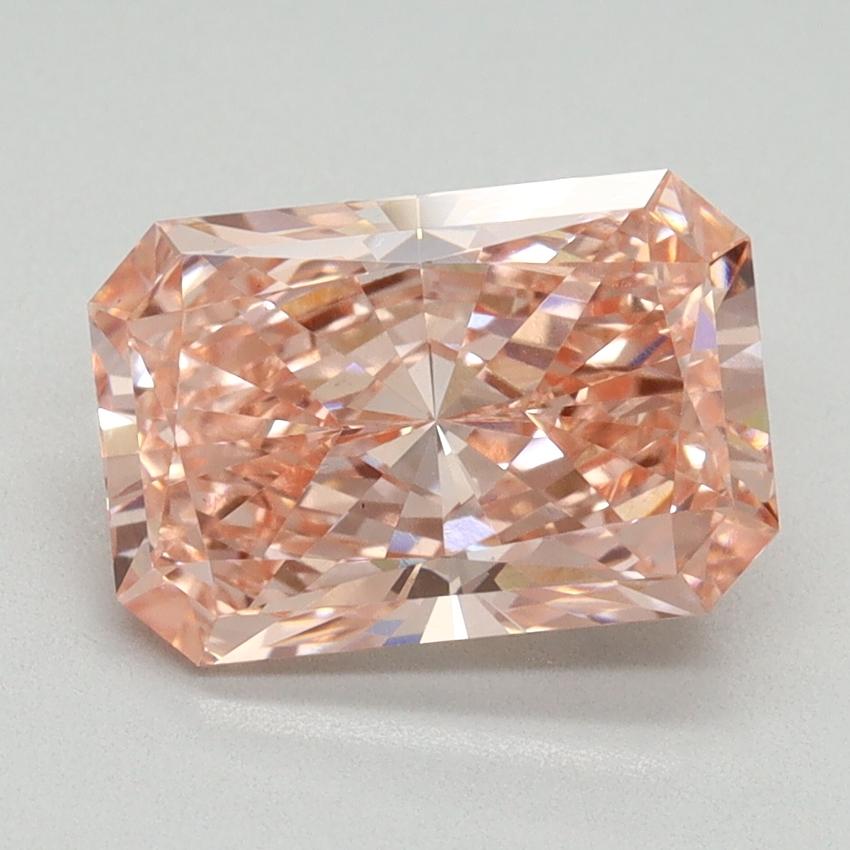 2.51 Ct. Fancy Vivid Pink Radiant Lab Grown Diamond