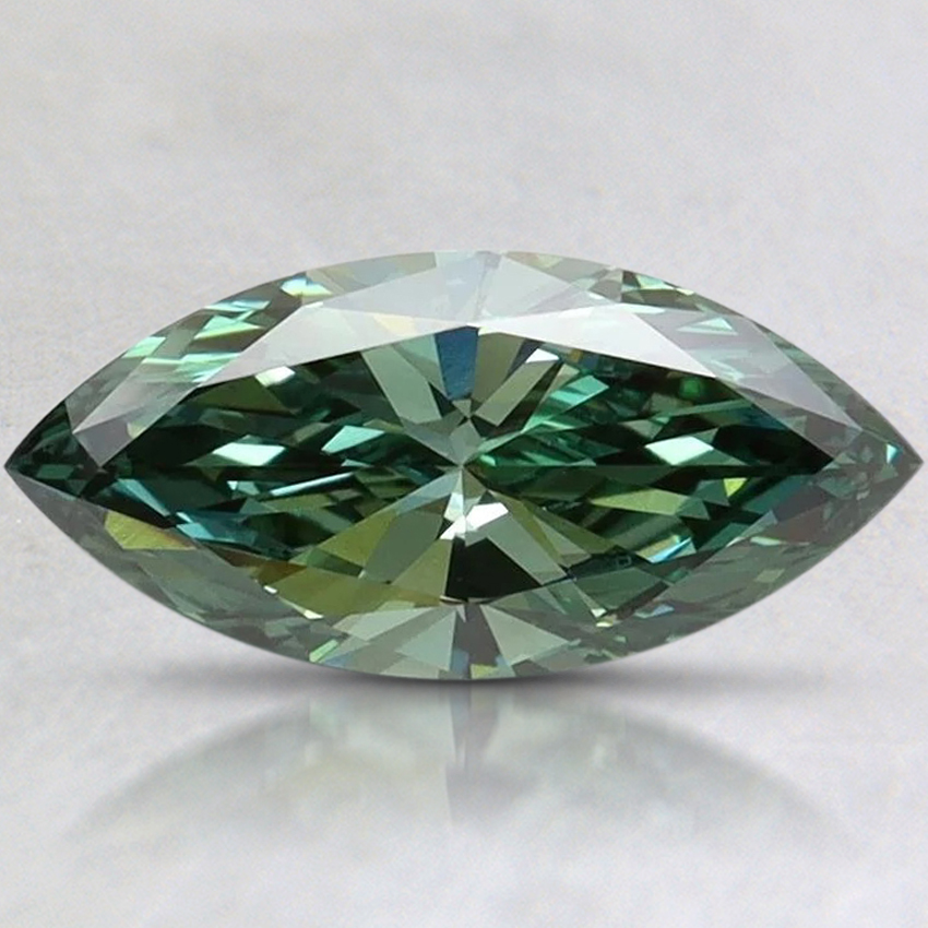 1.01 Ct. Fancy Vivid Pacific Green Marquise Lab Grown Diamond