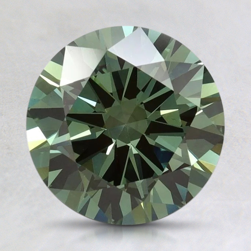 2.52 Ct. Fancy Vivid Pacific Green Round Lab Grown Diamond