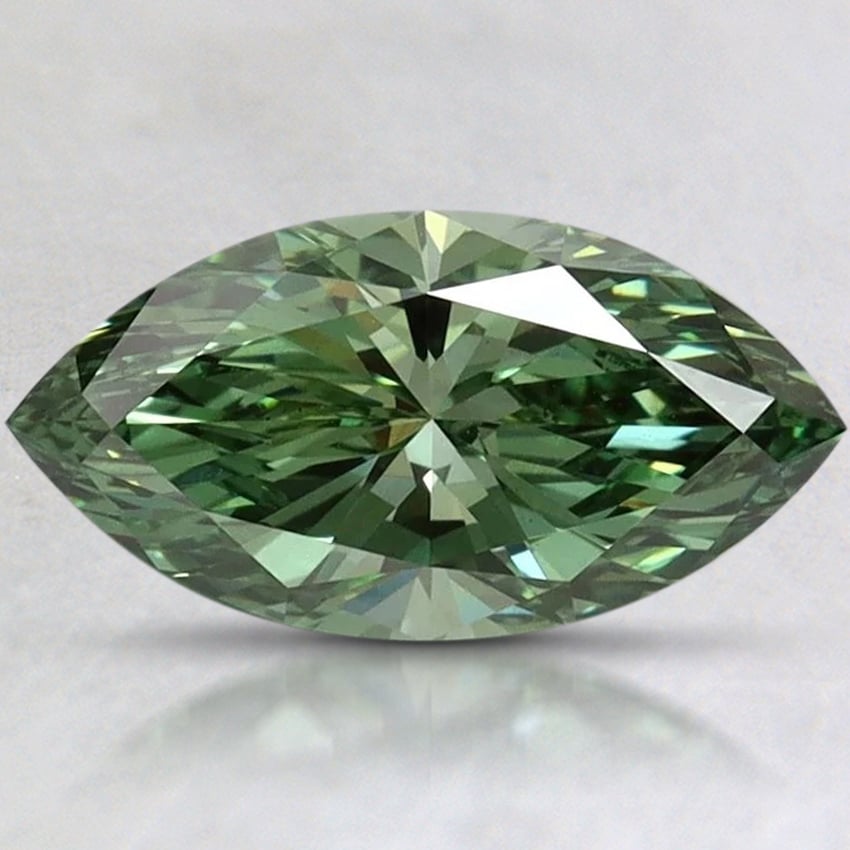 1.20 Ct. Fancy Vivid Pacific Green Marquise Lab Grown Diamond