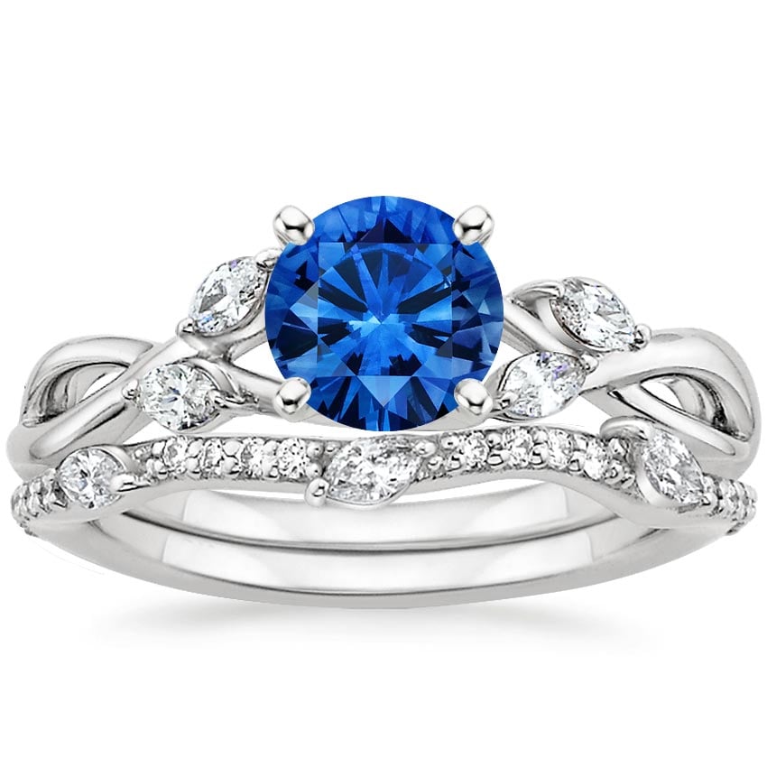 sapphire and diamond engagement rings