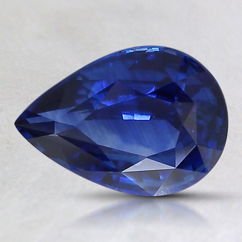9x6.4mm Blue Pear Sapphire