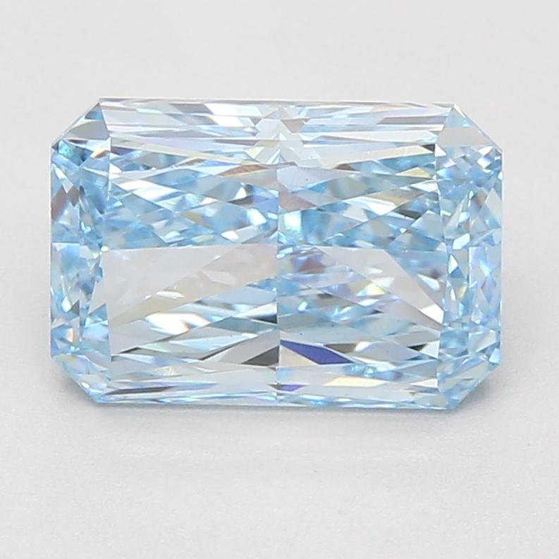 4.07 Ct. Fancy Vivid Blue Radiant Lab Grown Diamond