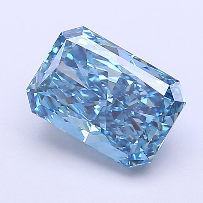 1.80 Ct. Fancy Vivid Blue Radiant Lab Grown Diamond