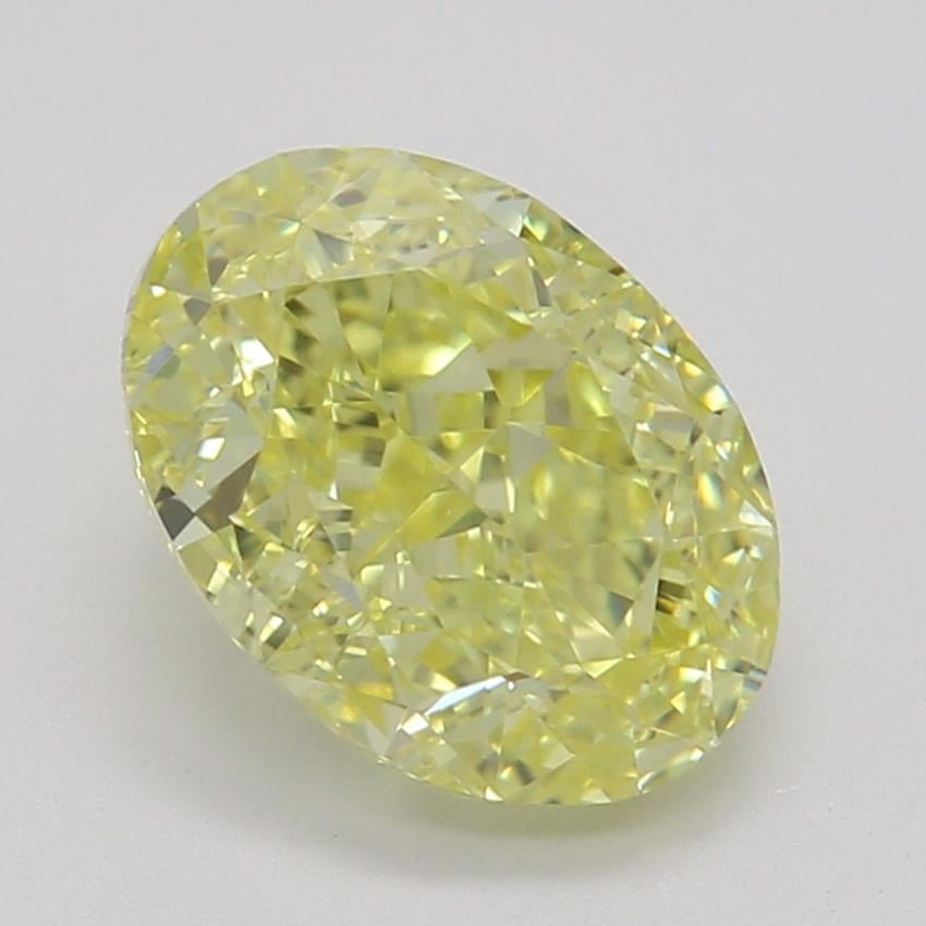 1.05 Ct. Fancy Intense Yellow Oval Diamond