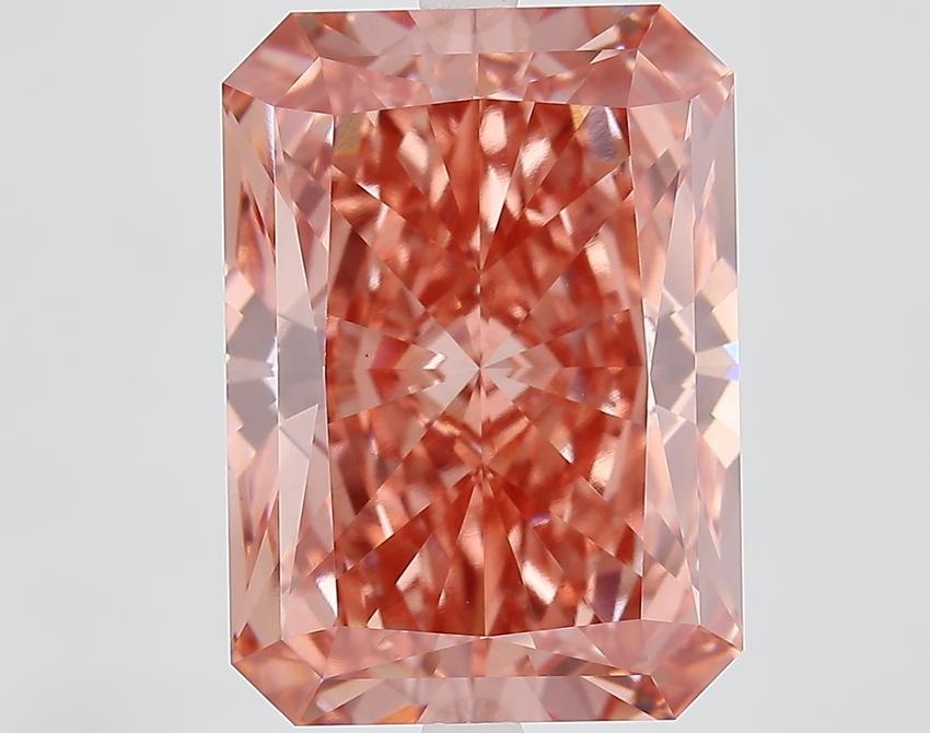 10.74 Ct. Fancy Vivid Pink Radiant Lab Grown Diamond