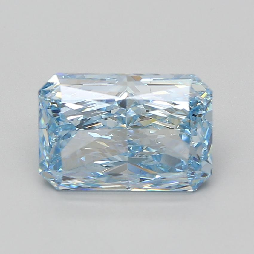 5.09 Ct. Fancy Vivid Blue Radiant Lab Grown Diamond