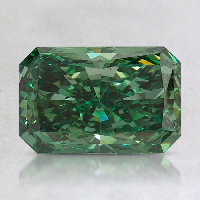 1.5 Ct. Fancy Vivid Pacific Green Radiant Lab Grown Diamond
