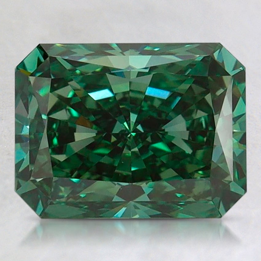 2.72 Ct. Fancy Vivid Pacific Green Radiant Lab Grown Diamond