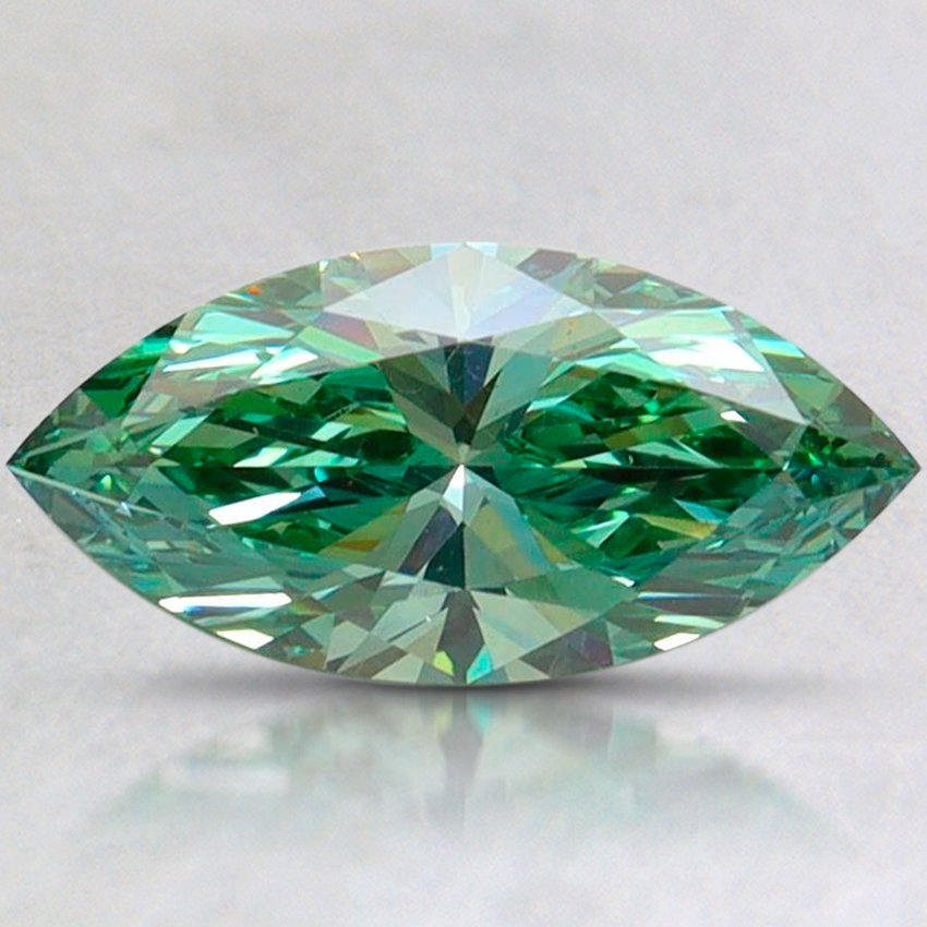 1.06 Ct. Fancy Vivid Pacific Green Marquise Lab Grown Diamond