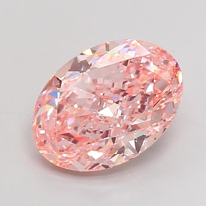 5.50 Ct. Fancy Intense Pink Oval Lab Grown Diamond