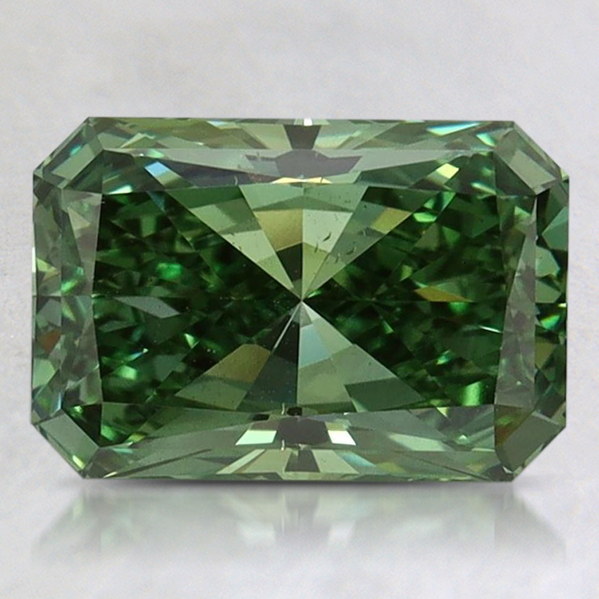 2.14 Ct. Fancy Vivid Pacific Green Radiant Lab Grown Diamond