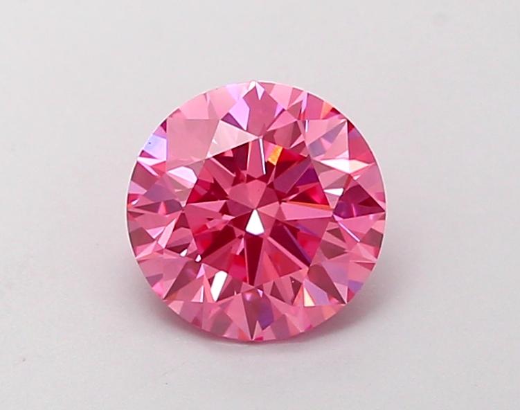1.10 Ct. Fancy Vivid  Pink Round Lab Grown Diamond
