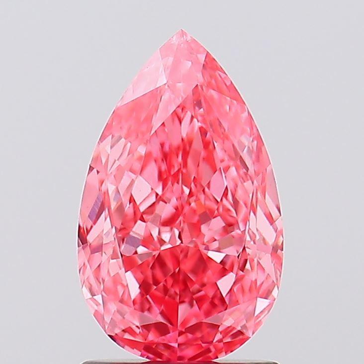 1.54 Ct. Fancy Vivid Pink Pear Lab Grown Diamond
