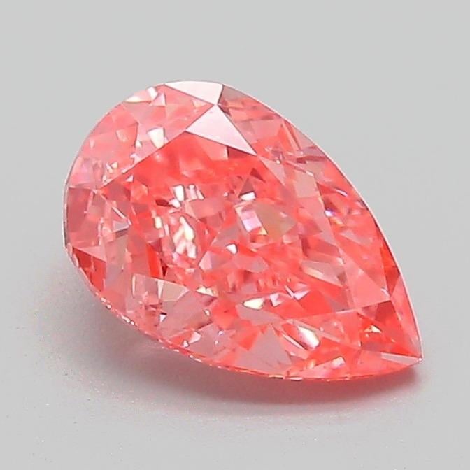 1.11 Ct. Fancy Vivid Pink Pear Lab Grown Diamond