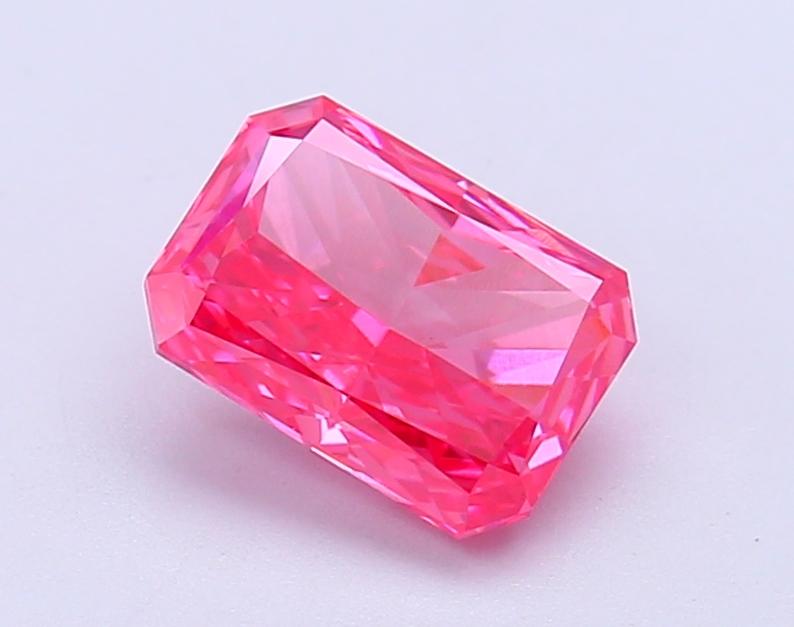 1.52 Ct. Fancy Vivid  Pink Radiant Lab Grown Diamond