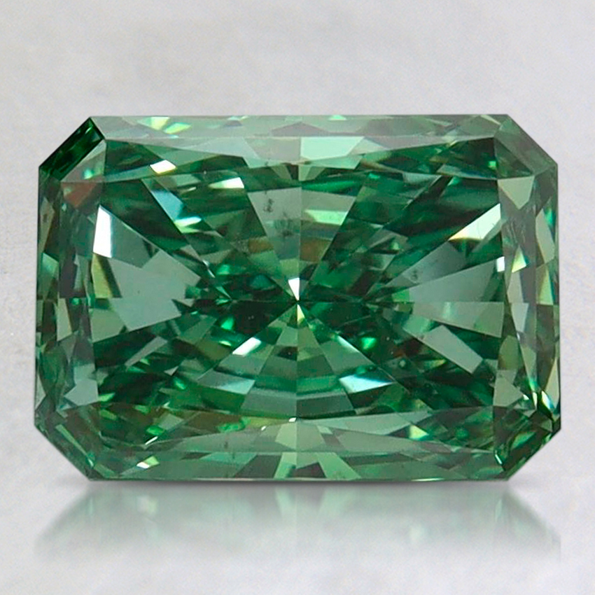 2.08 Ct. Fancy Vivid Pacific Green Radiant Lab Grown Diamond