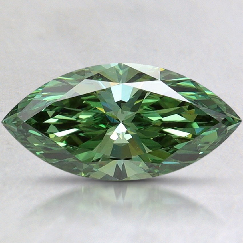 1.06 Ct. Fancy Vivid Pacific Green Marquise Lab Grown Diamond