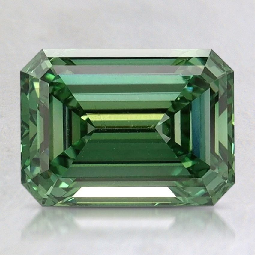 2.02 Ct. Fancy Vivid Pacific Green Emerald Lab Grown Diamond