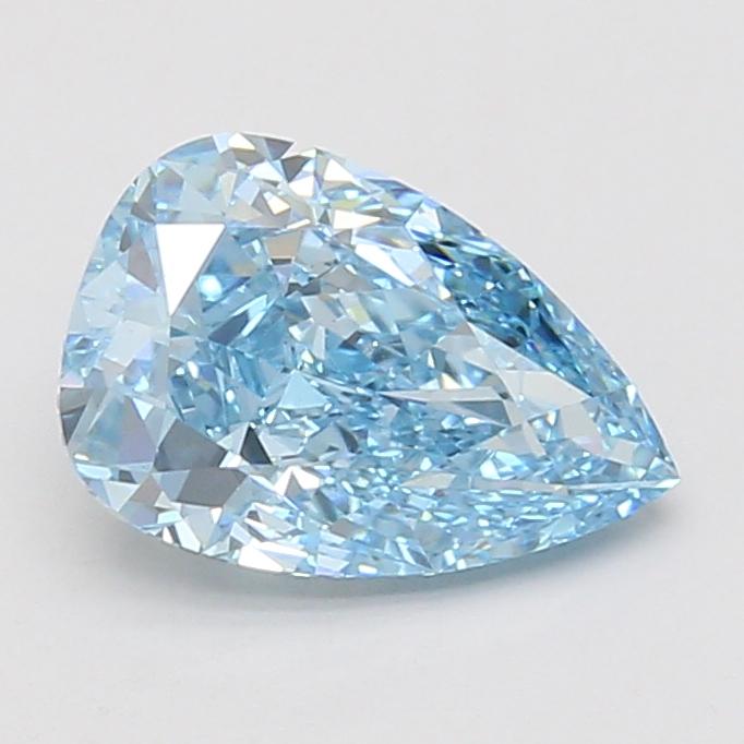 2.06 Ct. Fancy Vivid Blue Pear Lab Grown Diamond