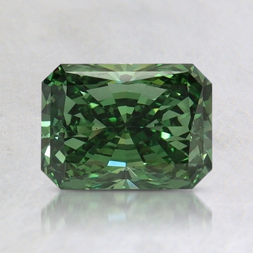 1.14 Ct. Fancy Vivid Pacific Green Radiant Lab Grown Diamond