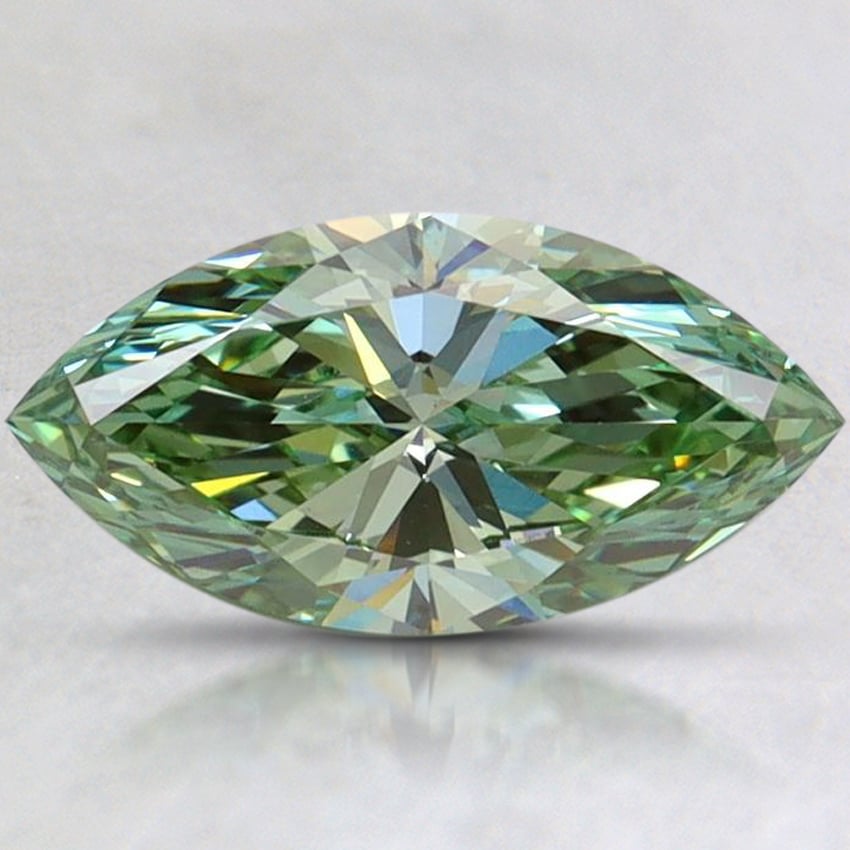 1.08 Ct. Fancy Vivid Pacific Green Marquise Lab Grown Diamond