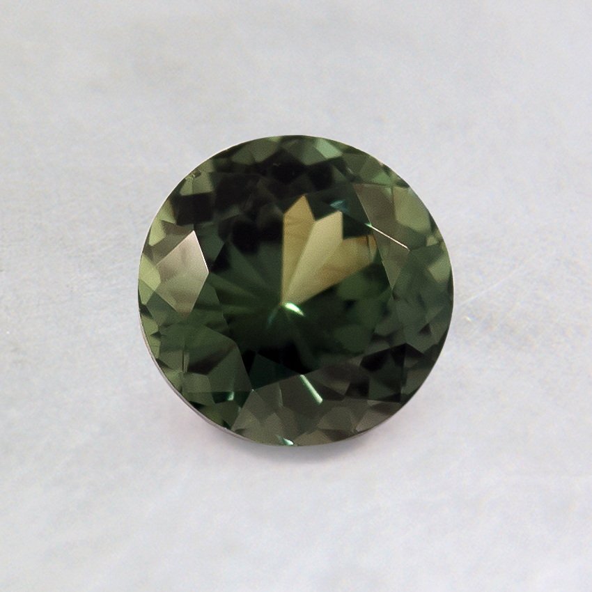 5.5mm Intense Green Round Sapphire