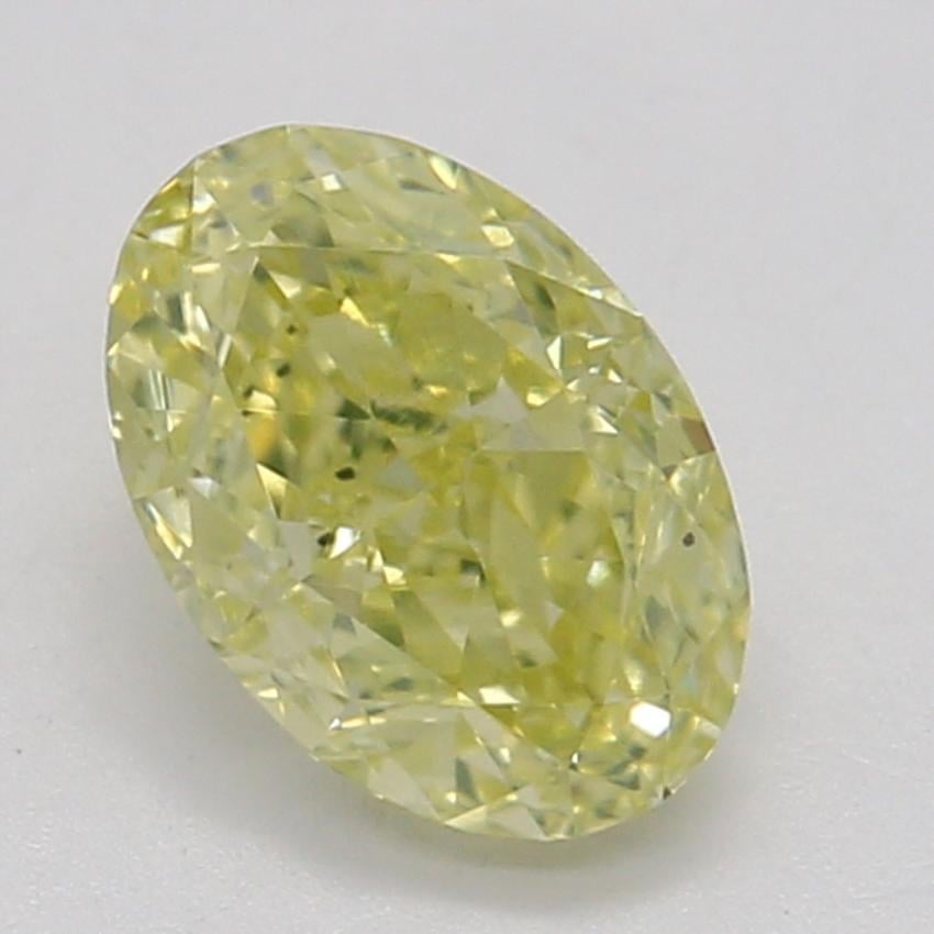 0.53 Ct. Fancy Yellow Oval Diamond