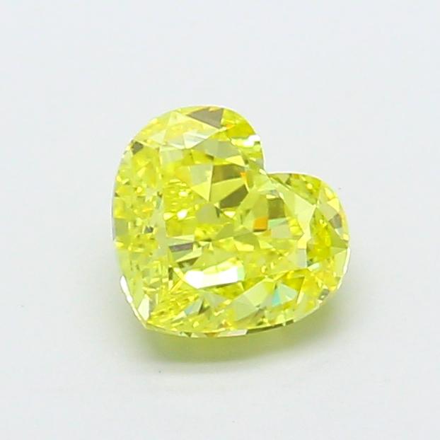 1.21 Ct. Fancy Intense  Yellow Heart Lab Grown Diamond