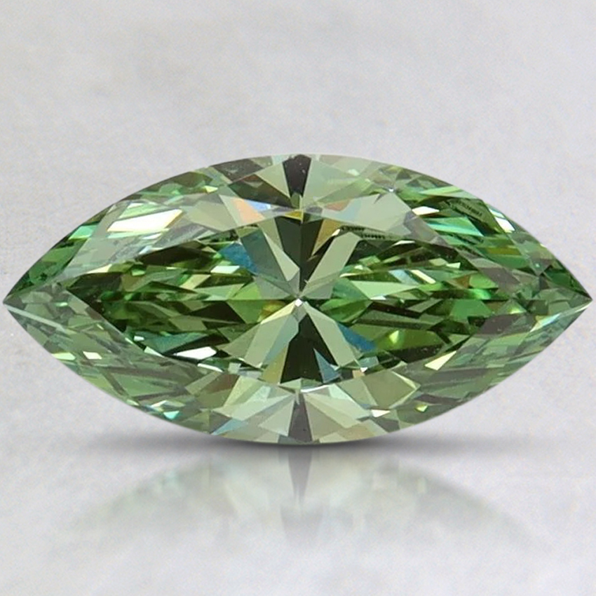 1.01 Ct. Fancy Vivid Pacific Green Marquise Lab Grown Diamond