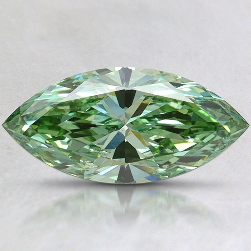 1.01 Ct. Fancy Vivid Pacific Green Marquise Lab Grown Diamond