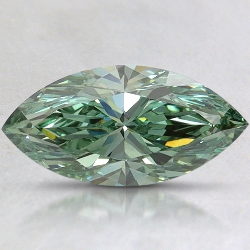 1.00 Ct. Fancy Vivid Pacific Green Marquise Lab Grown Diamond