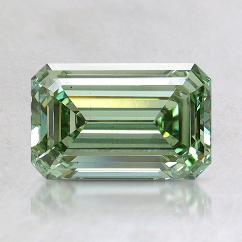 1.17 Ct. Fancy Vivid Pacific Green Emerald Lab Grown Diamond