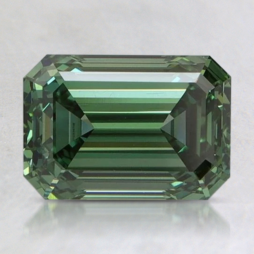 2.06 Ct. Fancy Vivid Pacific Green Emerald Lab Grown Diamond