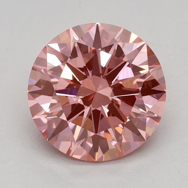 1.09 Ct. Fancy Vivid Pink Round Lab Grown Diamond