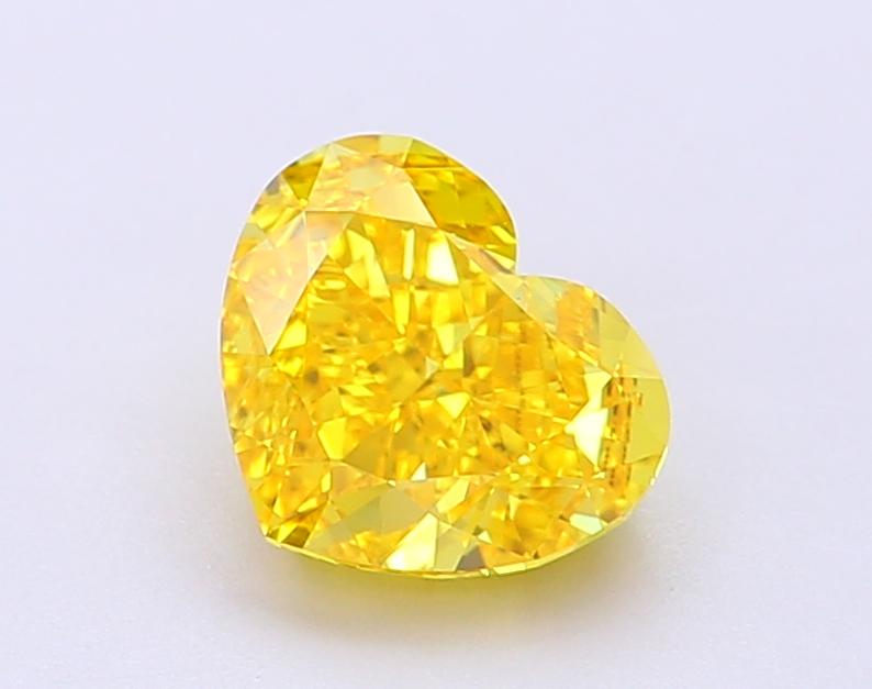 1.64 Ct. Fancy Vivid  Yellow Heart Lab Grown Diamond
