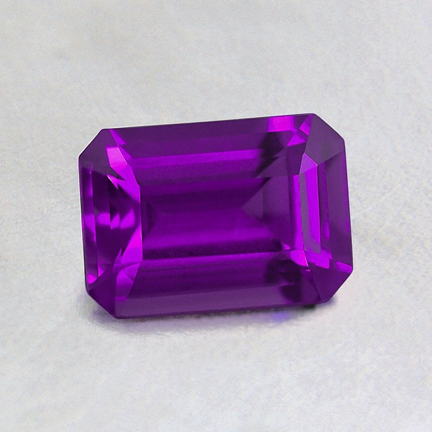 6.5x4.5mm Premium Purple Emerald Cut Sapphire