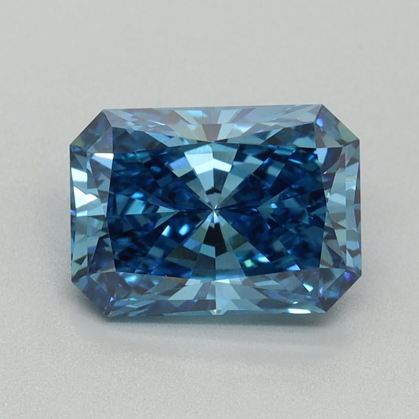 1.97 Ct. Fancy Vivid Blue Radiant Lab Grown Diamond