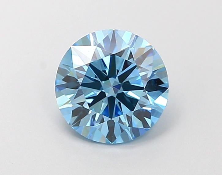 1.06 Ct. Fancy Vivid  Blue Round Lab Grown Diamond