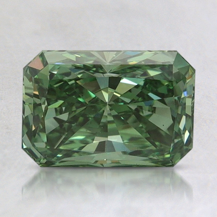 1.64 Ct. Fancy Vivid Pacific Green Radiant Lab Grown Diamond