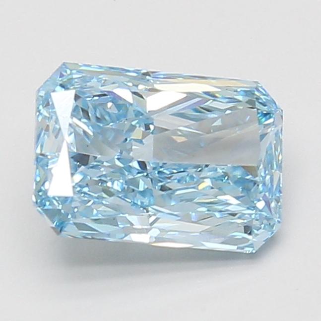 2.07 Ct. Fancy Vivid Blue Radiant Lab Grown Diamond