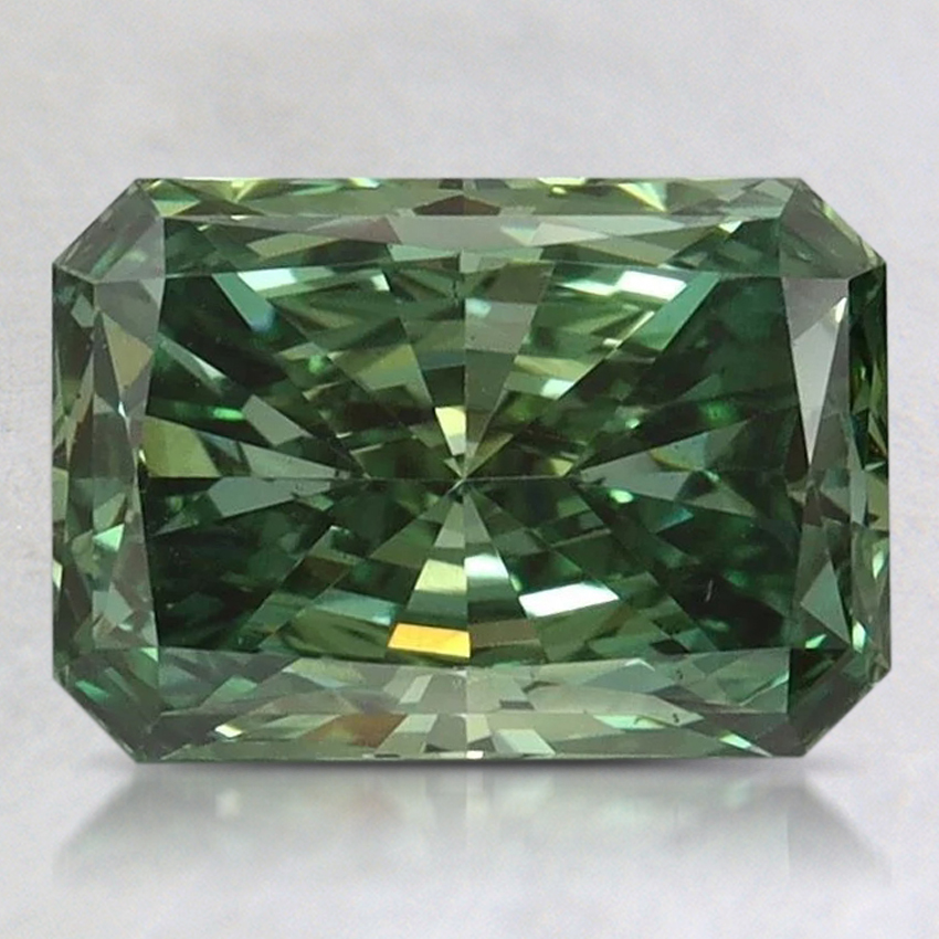 2.00 Ct. Fancy Vivid Pacific Green Radiant Lab Grown Diamond