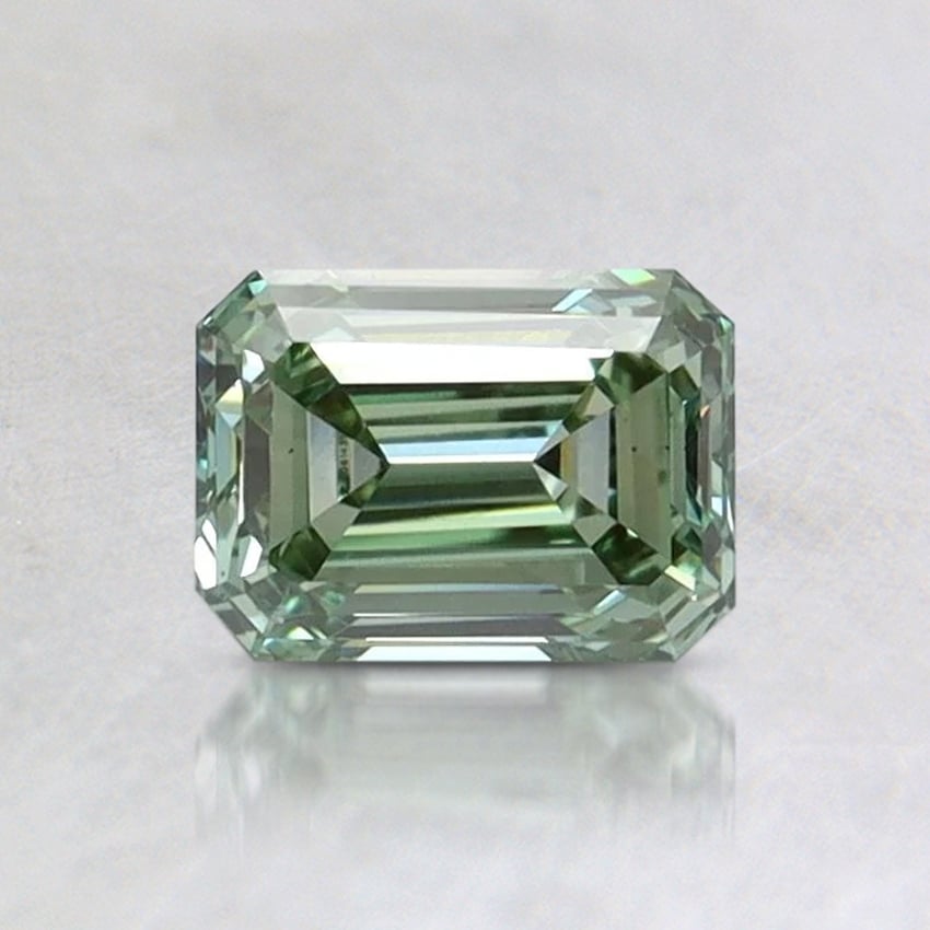 0.74 Ct. Fancy Intense Pacific Green Emerald Lab Grown Diamond