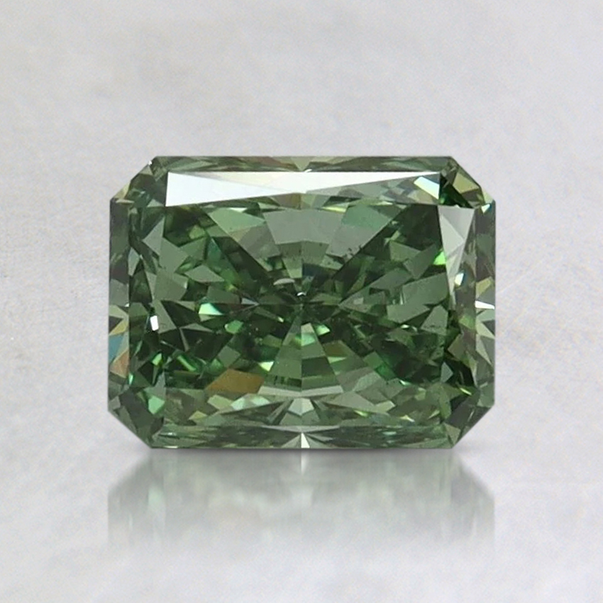 1.02 Ct. Fancy Vivid Pacific Green Radiant Lab Grown Diamond